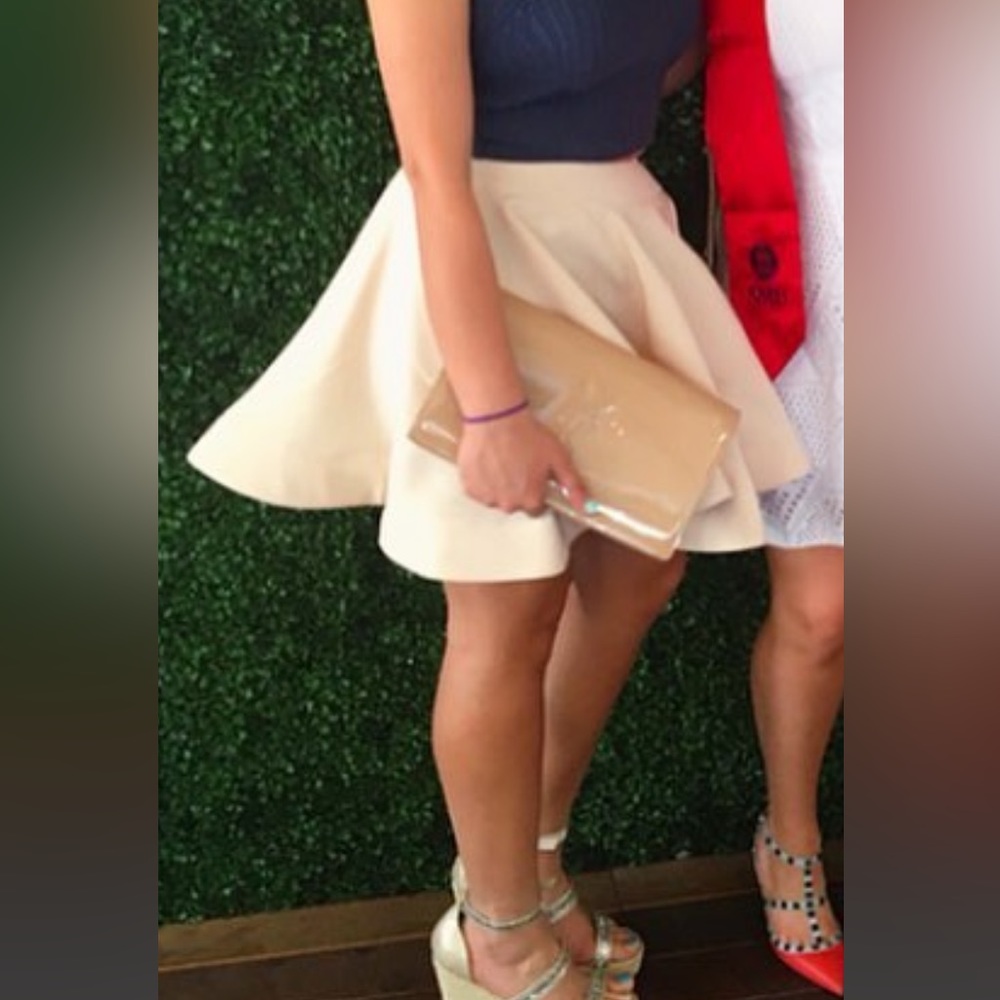 Pink flouncy skirt